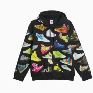 adidas Originals Jeremy Scott Unisex Adult Sz US Medium Archive Hoodie Black